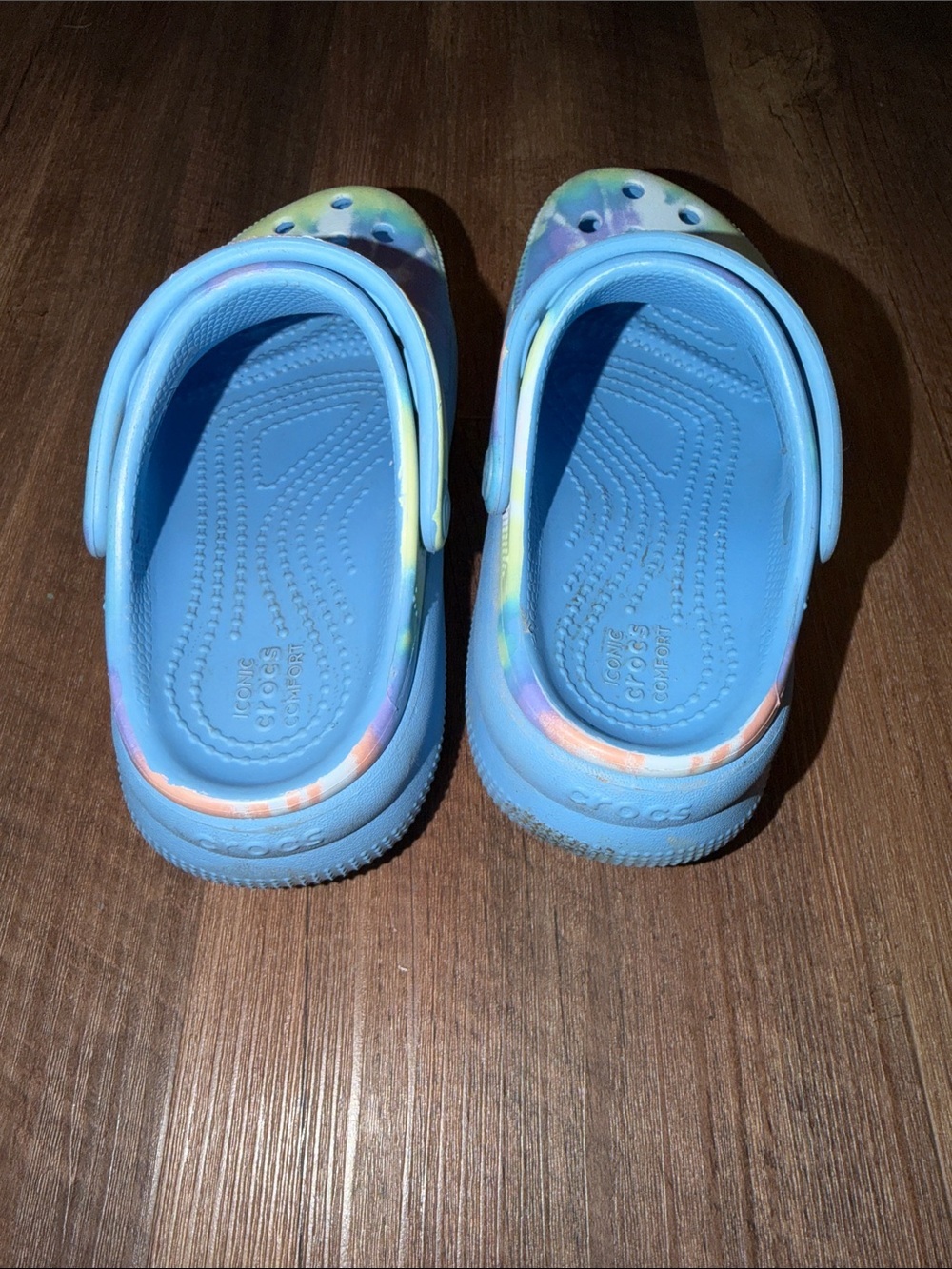 Crocs Cutie Crush Tie Dye Platform Slip-On Shoes Size C13 - Picture 4 of 6
